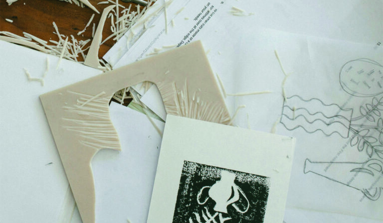 Avondeditie buurt atelier rozenprieel | linosnede — lezing in Noord-Holland