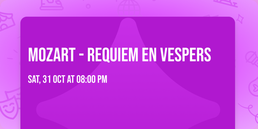 Mozart – Requiem en Vespers in Noord-Holland
