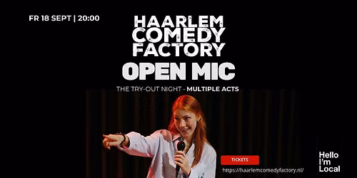 Haarlem Comedy Factory | Open Mic — Uitgaan in Noord-Holland