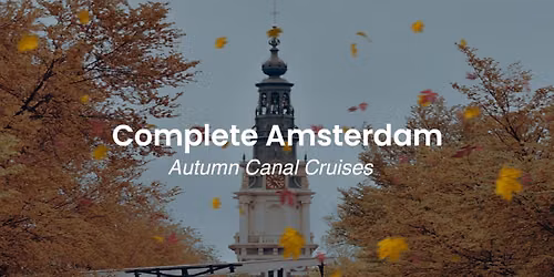 Autumn Canal Cruises Amsterdam — Attracties in Noord-Holland