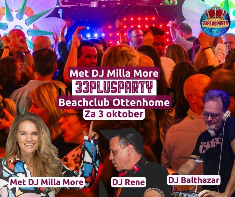 Za 3 Oktober 33plusXLParty Beachclub Ottenhome in Noord-Holland