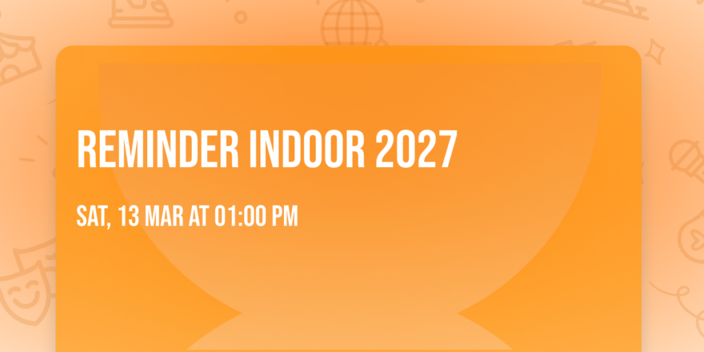 Reminder indoor 2027 in Noord-Holland