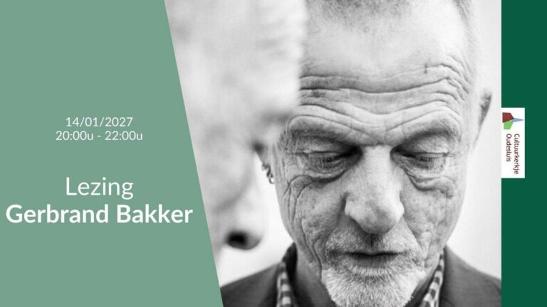 Lezing Gerbrand Bakker — Natuur in Noord-Holland