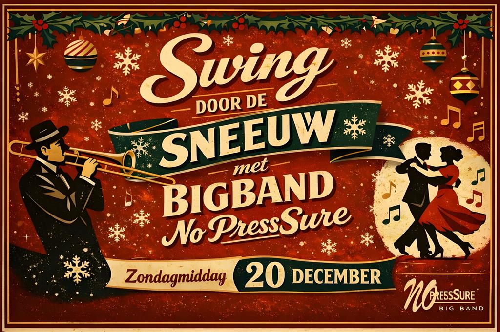 Bigband No Presssure – Swing door de Sneeuw in Noord-Holland