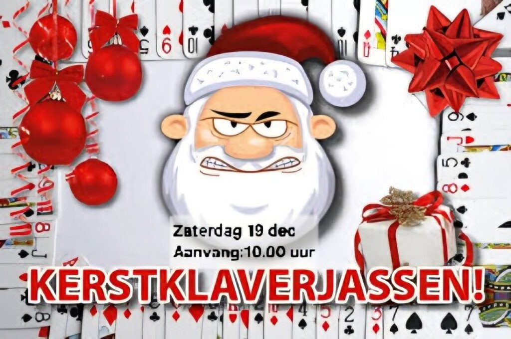 Kerstklaverjassen FC Velsenoord in Beverwijk