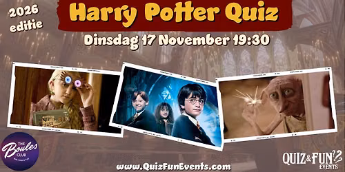 Harry Potter Quiz | Alkmaar — Uitgaan in Noord-Holland