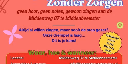 Zingen Zonder Zorgen — Uitgaan in Noord-Holland