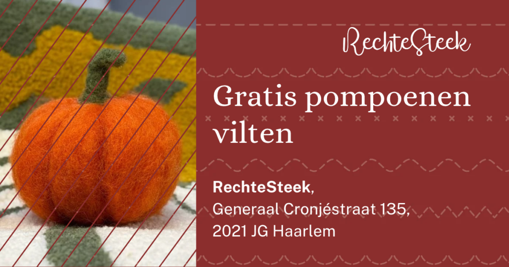 Gratis pompoenen vilten 🎃 in Haarlem