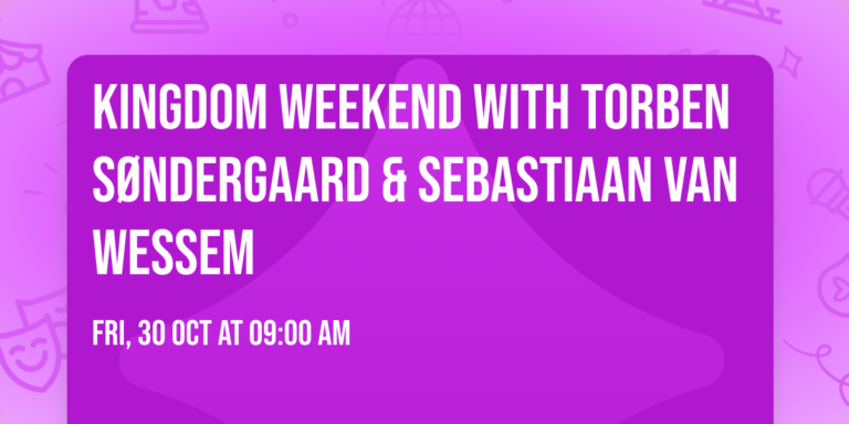 Kingdom Weekend with Torben Søndergaard & Sebastiaan van Wessem — muziek in Noord-Holland