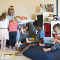 Voorlezen in de bieb in Bussum