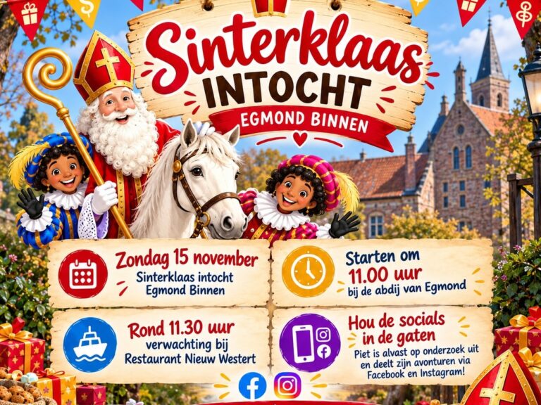 Intocht Sinterklaas 2026 Egmond-Binnen — festival in Noord-Holland