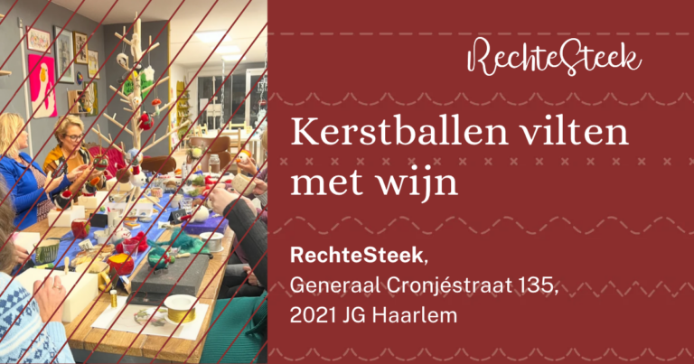 Kerstballen vilten met wijn — museum-expo in Noord-Holland